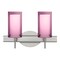 Besa Lighting Pahu 4 Vanity, Amethyst/Opal, Satin Nickel Finish, 2x5W LED 2SW-A44007-LED-SN - alternate 1